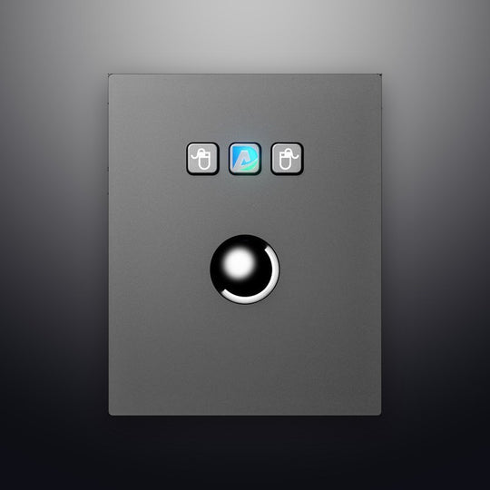 D-8302D IP65 3 tuşlu paslanmaz çelik endüstriyel trackball