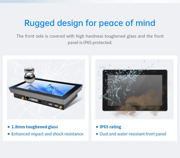 7 İnç A133P Android Endüstriyel HMI Panel PC– IPS Panel, 2x Dahili Hoparlör, ABS Gövde