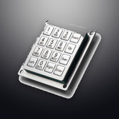 D-8291 IP54 16 tuşlu paslanmaz çelik metal nümerik tuş takımı
