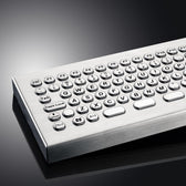 D-8609-1 DESK IP65 84 tuşlu paslanmaz çelik endüstriyel metal klavye