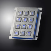 D-8208J-1-Backlight IP65 12 tuşlu aydınlatmalı metal nümerik tuş takımı