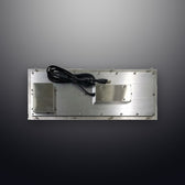 D-8606G-A IP65 3 tuşlu paslanmaz çelik trackball'lu metal klavye