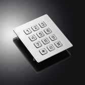 D-8208J-backlight IP65 12 tuşlu aydınlatmalı paslanmaz çelik metal nümerik tuş takımı