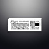 D-1605C IP68 109 tuşlu touchpad silikon endüstriyel klavye