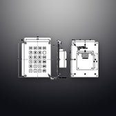 D-8236 IP65 24 tuşlu metal nümerik tuş takımı