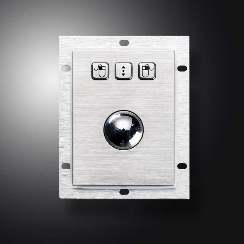 D-8302 IP54 3 tuşlu endüstriyel trackball