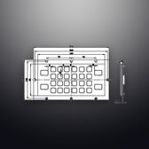 D-8237 IP65 28 tuşlu paslanmaz çelik metal nümerik tuş takımı