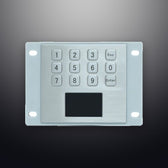 D-8410 IP65 12 tuşlu endüstriyel metal touchpad
