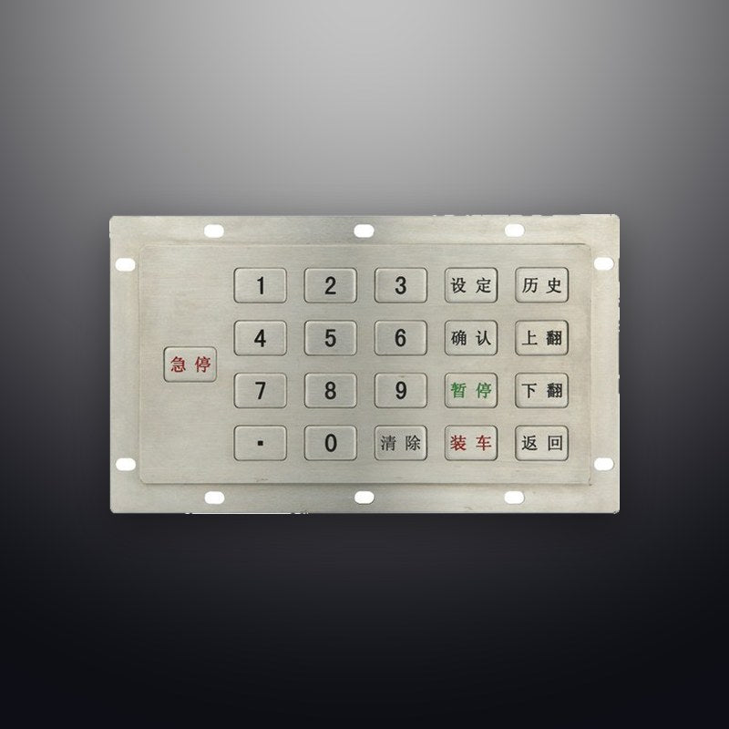 D-8229 IP54 21 tuşlu metal nümerik tuş takımı