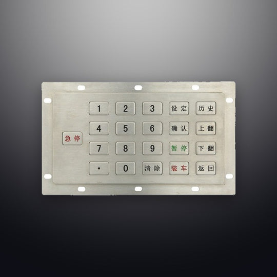 D-8229 IP54 21 tuşlu metal nümerik tuş takımı