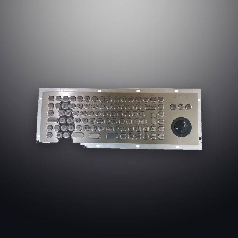 D-8610 IP65 3 tuşlu trackball'lu metal klavye