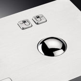 D-8603 IP65 2 tuşlu paslanmaz çelik trackball'lu metal klavye