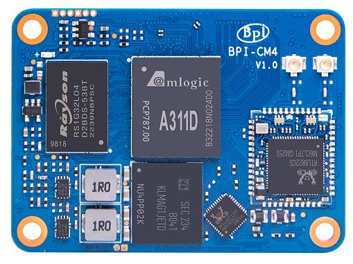 Banana Pi BPI-CM4 İşlemci Modülü (Taşıyıcı Kart Gerekir)– 4GB RAM + 16GB eMMC