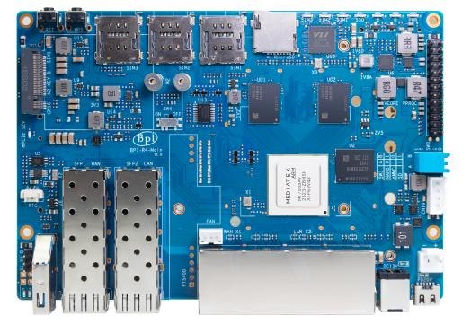 Banana Pi BPI-R4-4G Router Kartı – 4GB RAM + 8GB eMMC