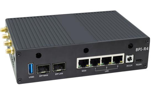 Banana Pi BPI-R4/POE Alüminyum Kasa