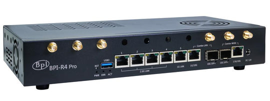 Banana Pi BPI-R4 Pro Siyah Metal Kasa
