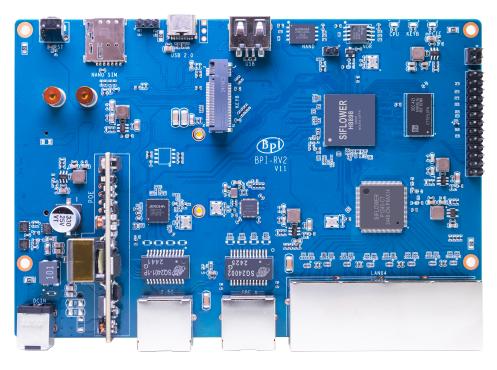 Banana Pi BPI-RV2 RISC-V Gateway Kartı (Kart Üzerinde PoE)