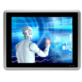 10.4 İnç Intel Core i5 Fanless Endüstriyel Windows HMI Panel PC – IP65, HDMI + DP