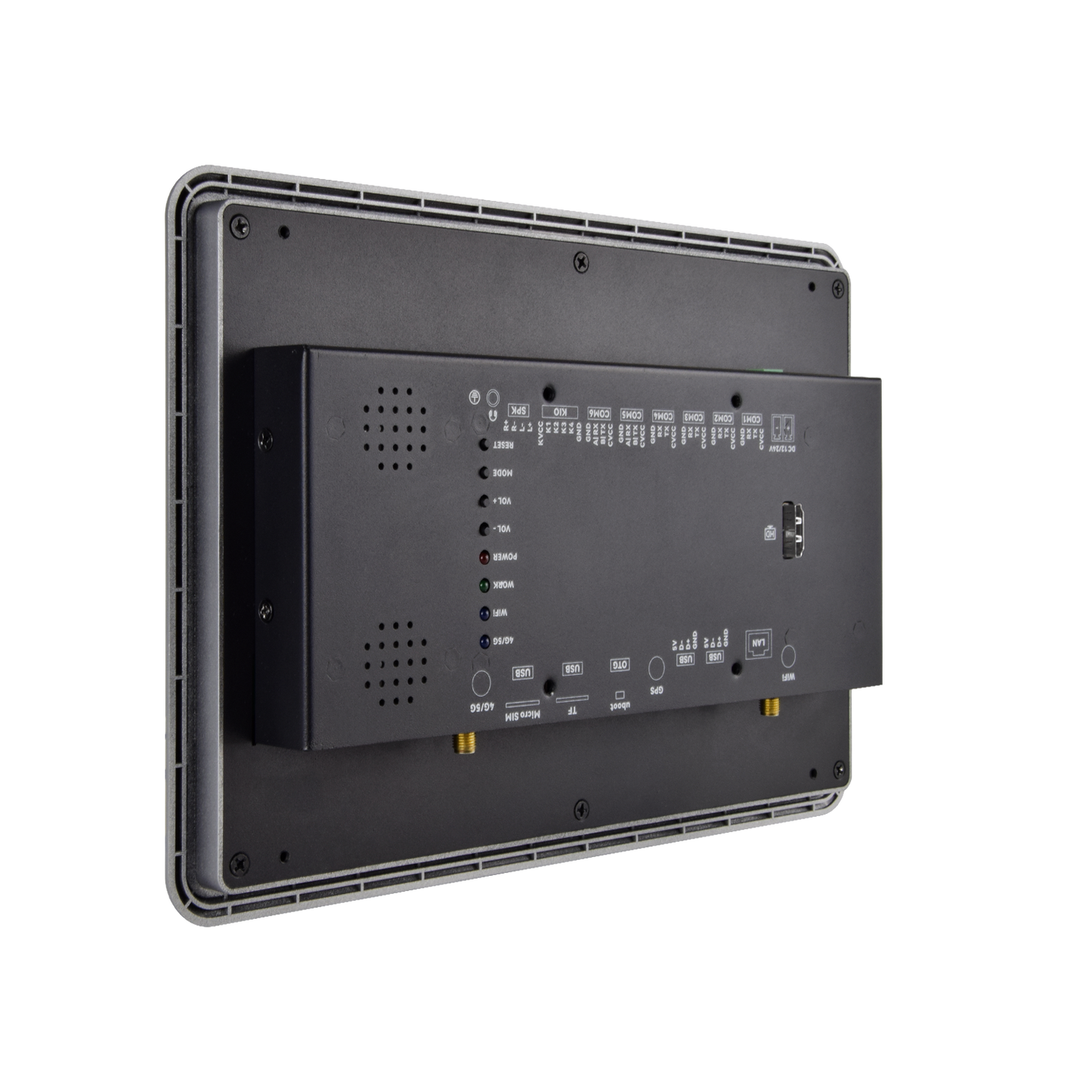 10.1 İnç RK3568 Android Endüstriyel HMI Panel PC – IPS Panel, 2x Dahili Hoparlör, Geniş Çerçeveli ABS Gövde