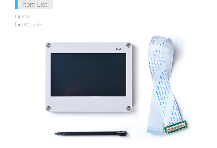 FriendlyElec H43 4.3″ Resistive Touch LCD – 480×272 RGB Industrial HMI Display