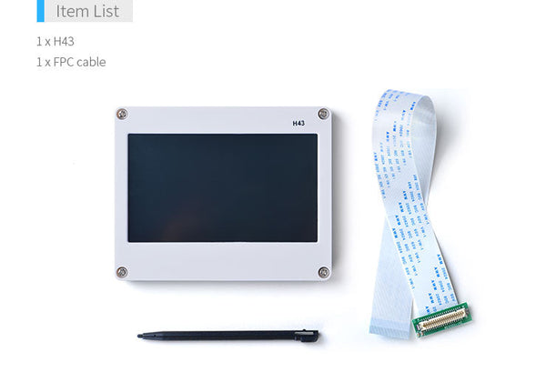 FriendlyElec H43 4.3″ Resistive Touch LCD– 480×272 RGB Endüstriyel HMI Ekran