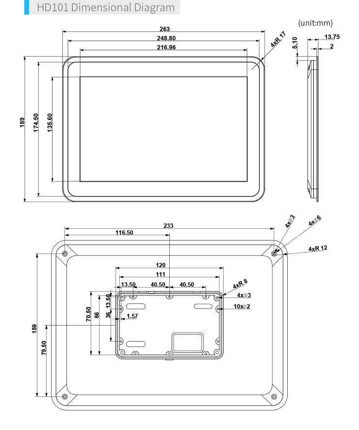 HD101 10.1" Capacitive Touch LCD – 1280×800 LVDS Industrial Display
