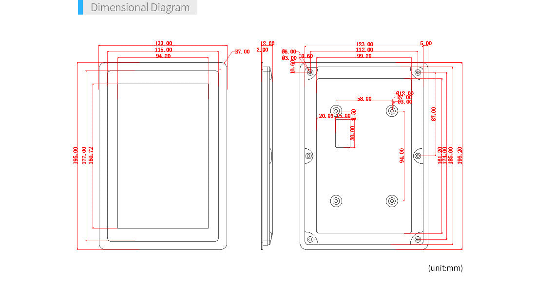 HD702E 7" eDP LCD Display – 800×1280 Capacitive Touch