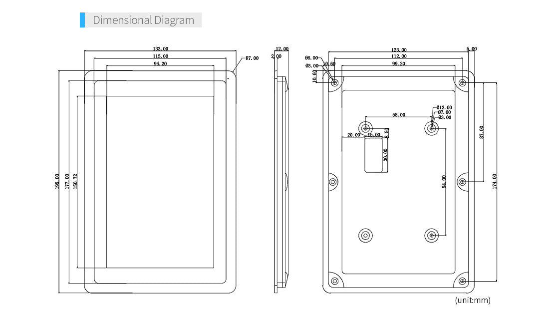 FriendlyElec HD702V 7" LVDS HD LCD Display – 1280×800 Capacitive Touch HMI Screen