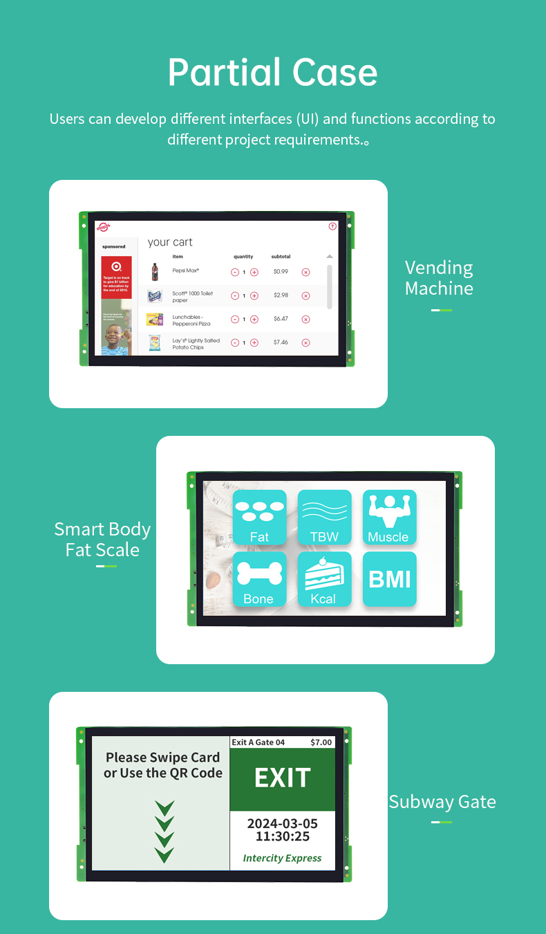 10.1 İnç A311D İşlemcili AIoT Open Frame Android Endüstriyel HMI Board – 5 TOPS NPU (K-A311D Serisi)