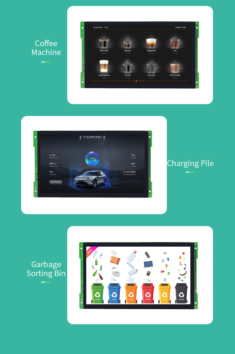 10.1 İnç A311D İşlemcili AIoT Open Frame Android Endüstriyel HMI Board – 5 TOPS NPU (K-A311D Serisi)