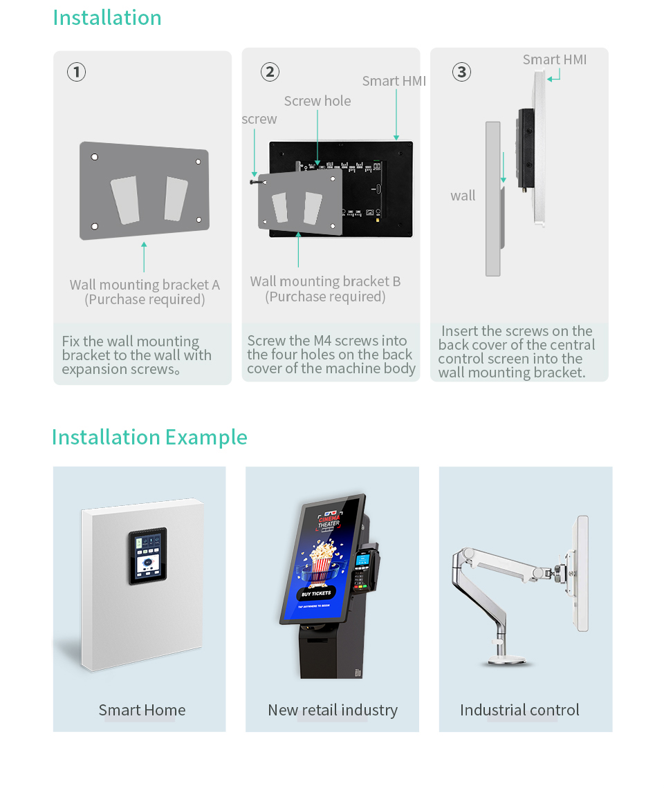 10.1 İnç RK3288 İşlemcili Android Endüstriyel HMI Panel PC – IPS Ekran, Alüminyum Gövde