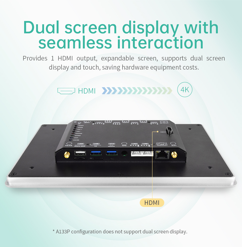 10.1 İnç RK3288 İşlemcili Android Endüstriyel HMI Panel PC – IPS Ekran, Alüminyum Gövde
