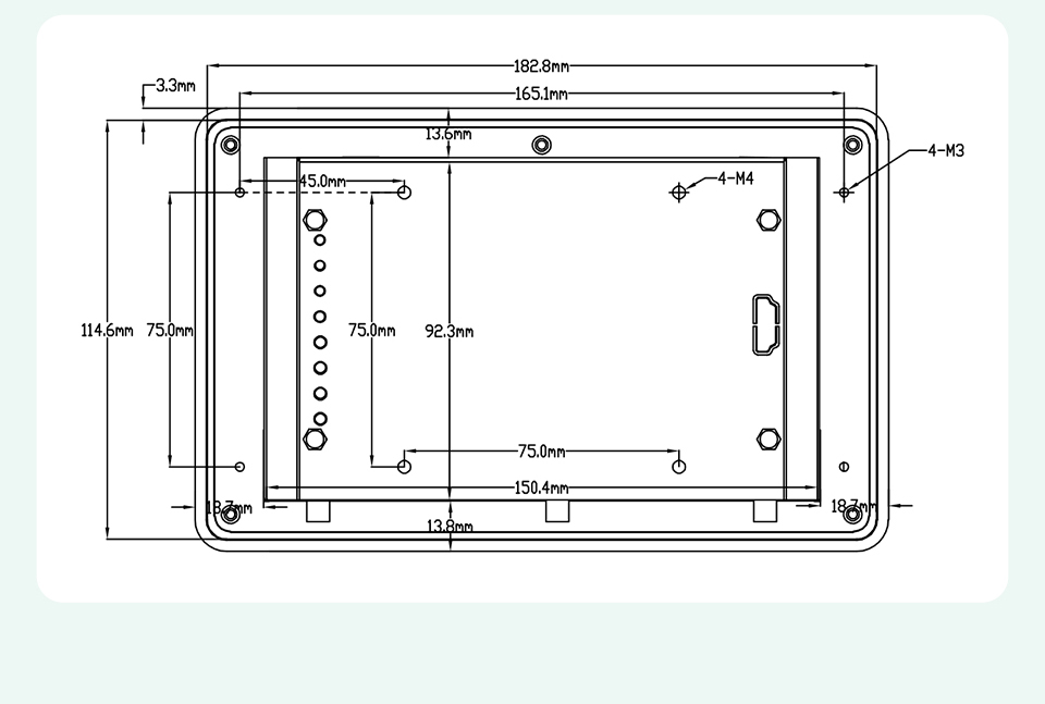 7 İnç RK3568 İşlemcili Android Endüstriyel HMI Panel PC – IPS Ekran, Alüminyum Gövde