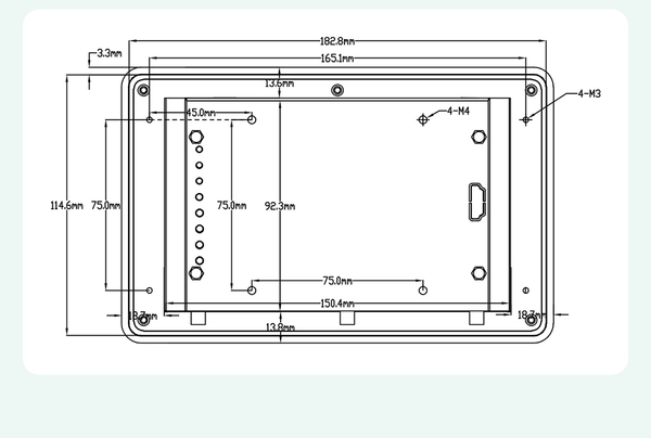 7 İnç RK3568 İşlemcili Android Endüstriyel HMI Panel PC– IPS Ekran, Alüminyum Gövde
