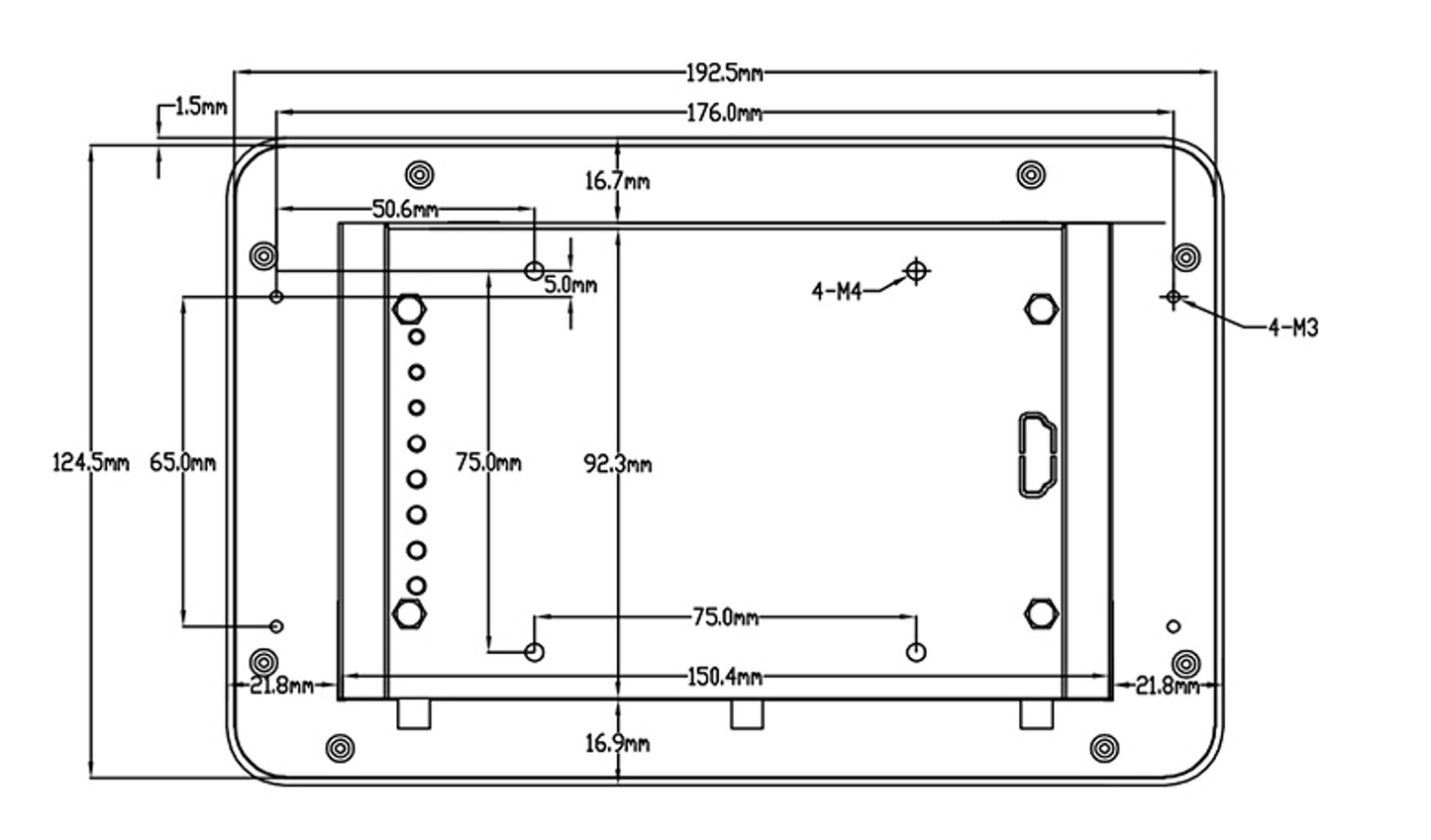 7 İnç A133P Android Endüstriyel HMI Panel PC – IPS LCD, Dayanıklı ABS Gövde