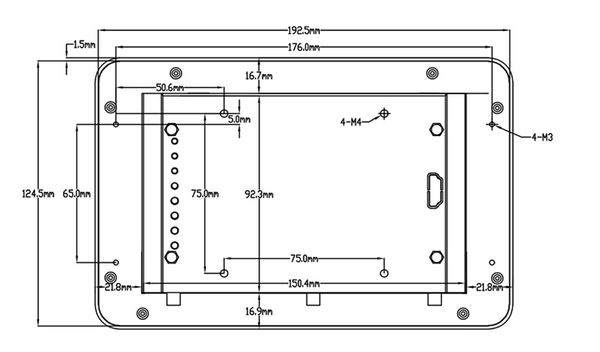 7 İnç A133P Android Endüstriyel HMI Panel PC– IPS LCD, Dayanıklı ABS Gövde