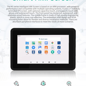 7 İnç RK3288 Android Endüstriyel HMI Panel PC – IPS LCD, Dayanıklı ABS Gövde