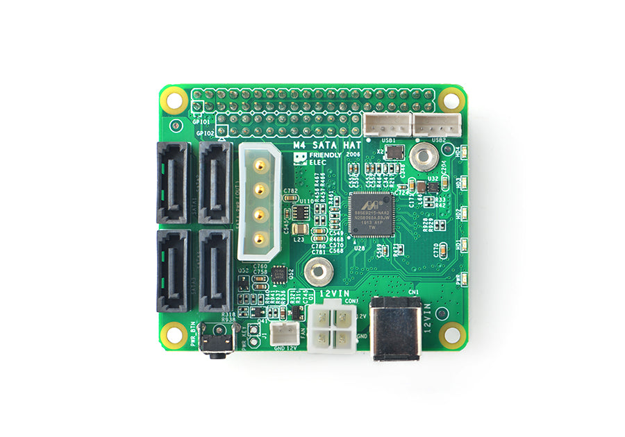 FriendlyElec 4x SATA HAT – NanoPi M4 için 4x SATA Genişletme Modülü