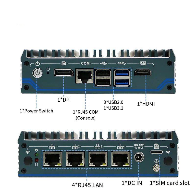N1241 Endüstriyel Mini PC