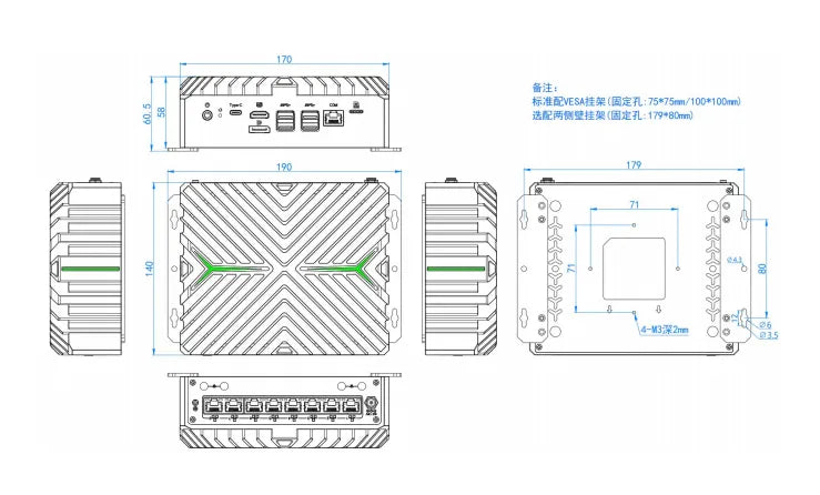 IWILL N3281 Endüstriyel Mini PC