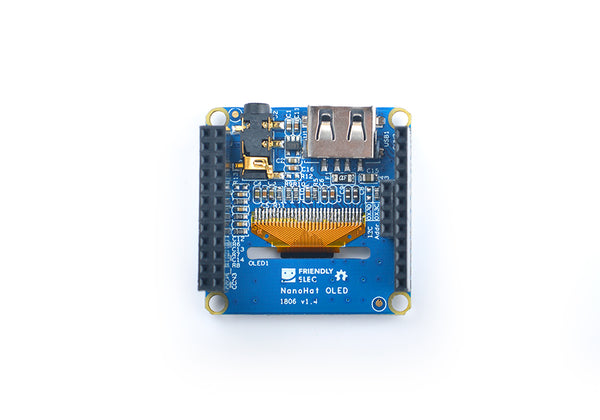 FriendlyElec NanoHat OLED– NanoPi NEO/NEO2/NEO Plus2 için OLED Ekran Modülü