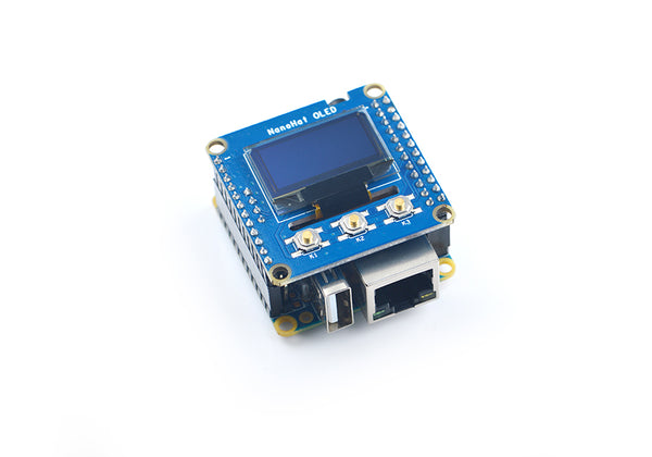 FriendlyElec NanoHat OLED– NanoPi NEO/NEO2/NEO Plus2 için OLED Ekran Modülü