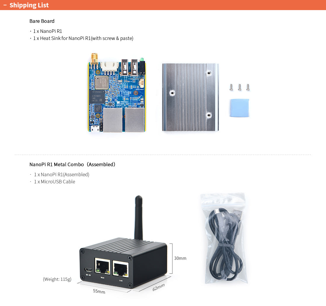 NanoPi R1 Development Board – Dual Ethernet IoT Router SBC