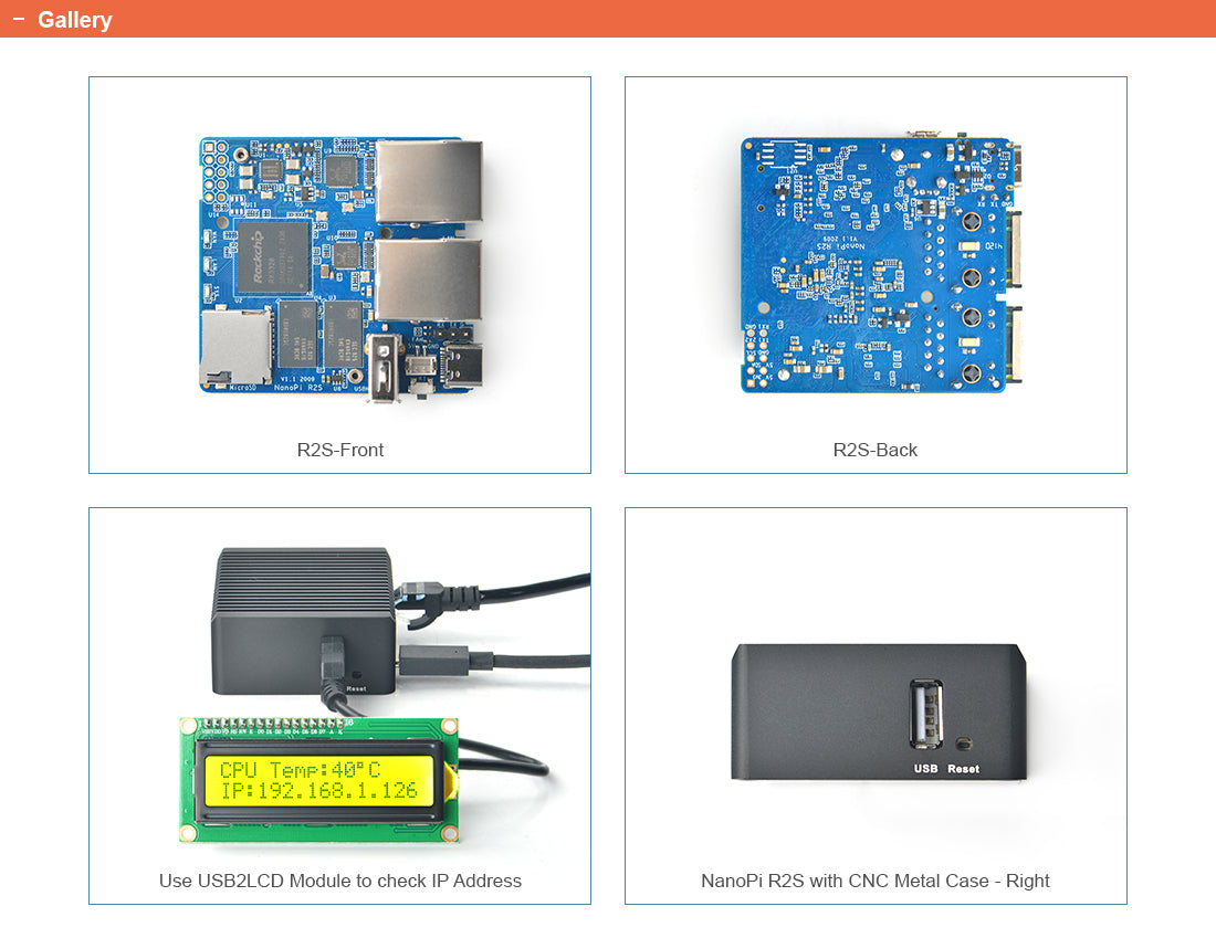 NanoPi R2S RK3328 – Dual Gigabit Mini Router & IoT Gateway