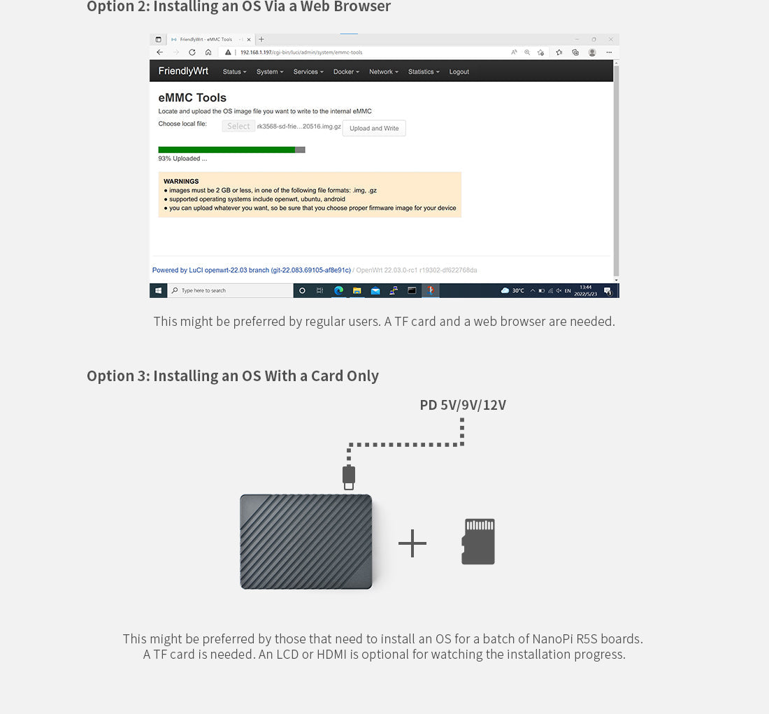 NanoPi R5S-LTS 4GB RAM / 64GB eMMC RK3568B2 – NVMe Destekli IoT Gateway & Mini NAS