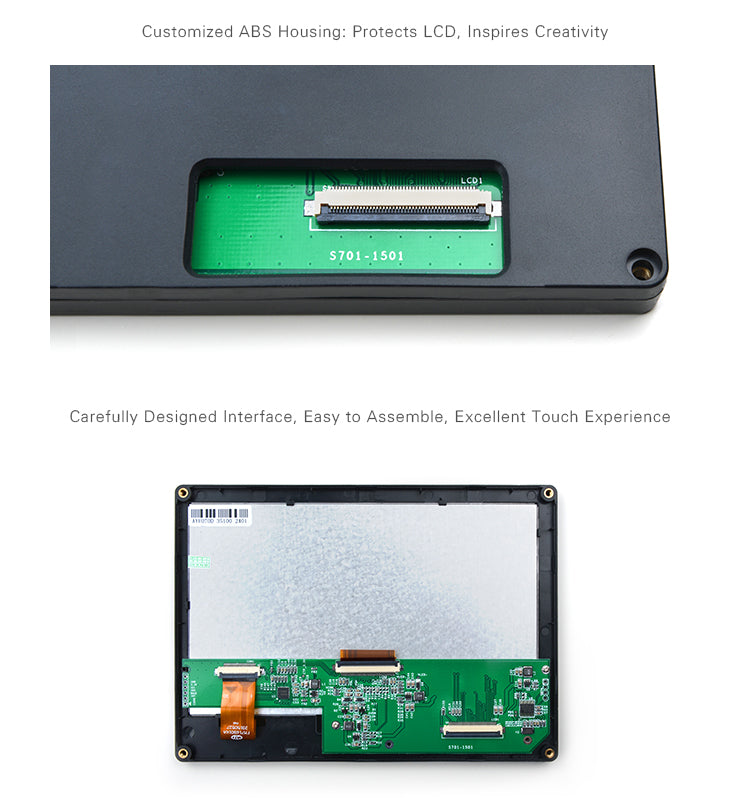 S701 7" Capacitive Touch LCD – 800×480 RGB Interface Display