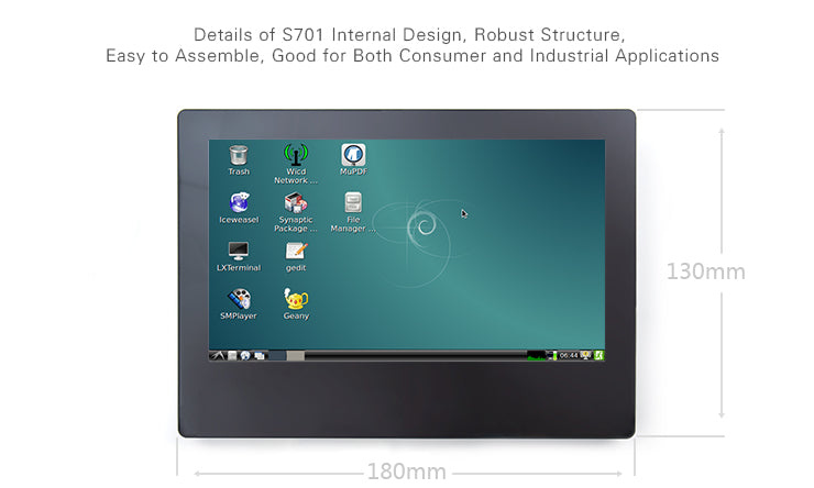 S701 7" Capacitive Touch LCD – 800×480 RGB Interface Display
