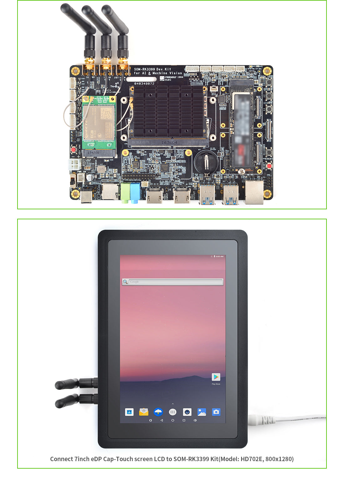 FriendlyElec SOM-RK3399V2 Dev Kit – RK3399 Hexa-Core ARM AI Development Platform
