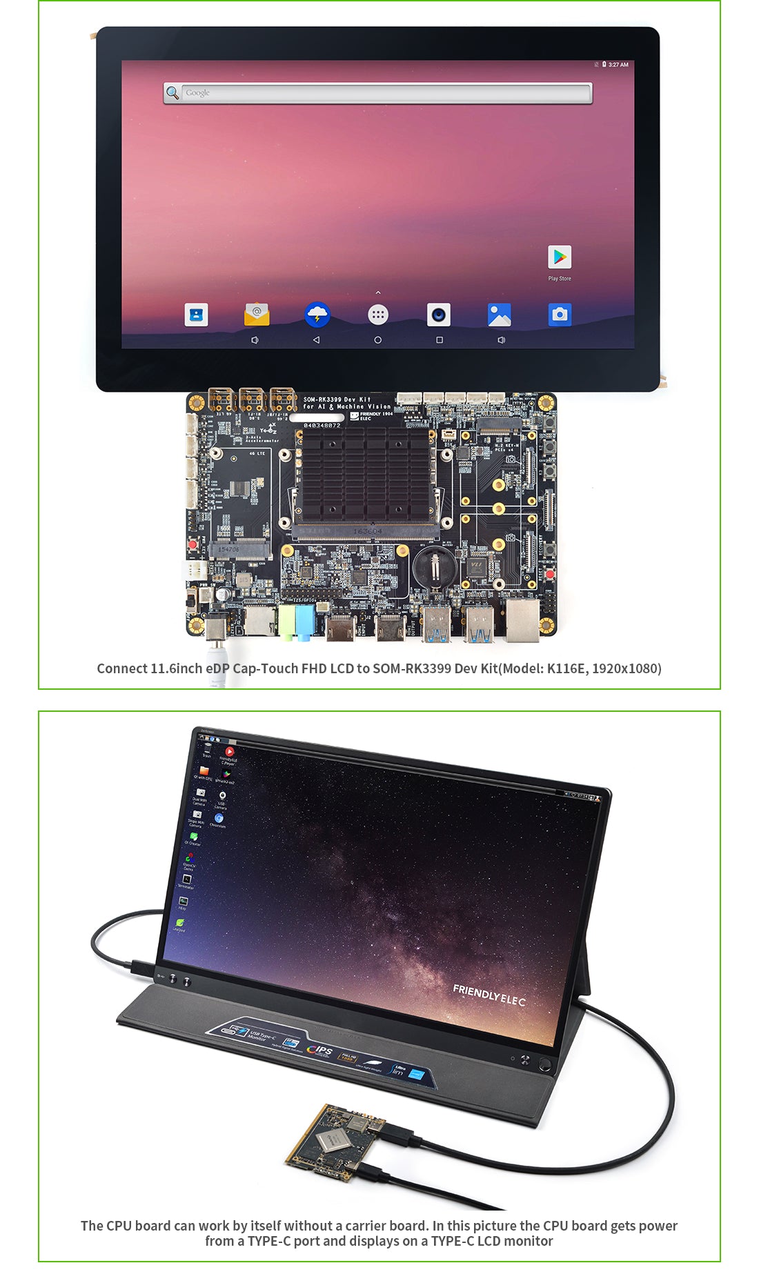 FriendlyElec SOM-RK3399V2 Dev Kit – RK3399 Hexa-Core ARM AI Development Platform