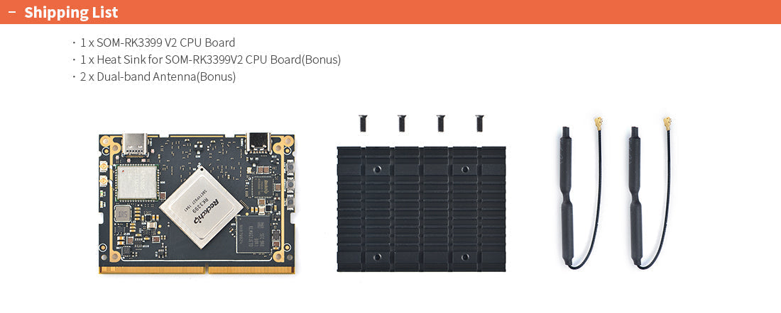 FriendlyElec SOM-RK3399V2 Dev Kit – RK3399 Hexa-Core ARM AI Development Platform